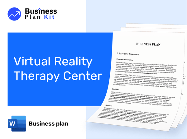Virtual Reality Therapy Center Business Plan Example