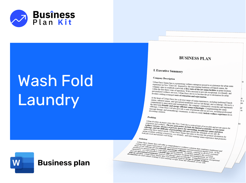 Wash Fold Laundry Business Plan Example