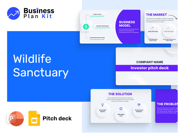 Wildlife Sanctuary Pitch Deck Example